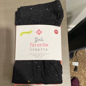 Girls Cotton Stretch Leggings